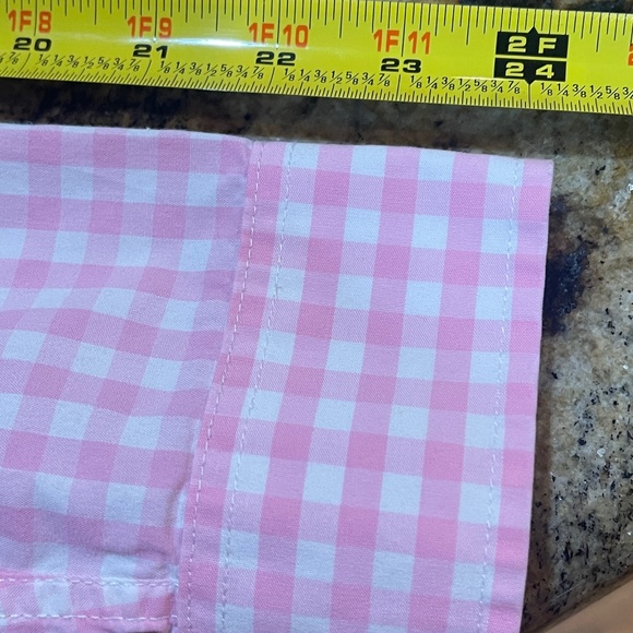 Abercrombie Kids Boy's Dress Muscle Shirt Pink White Gingham Size XL Easter - Picture 7 of 10